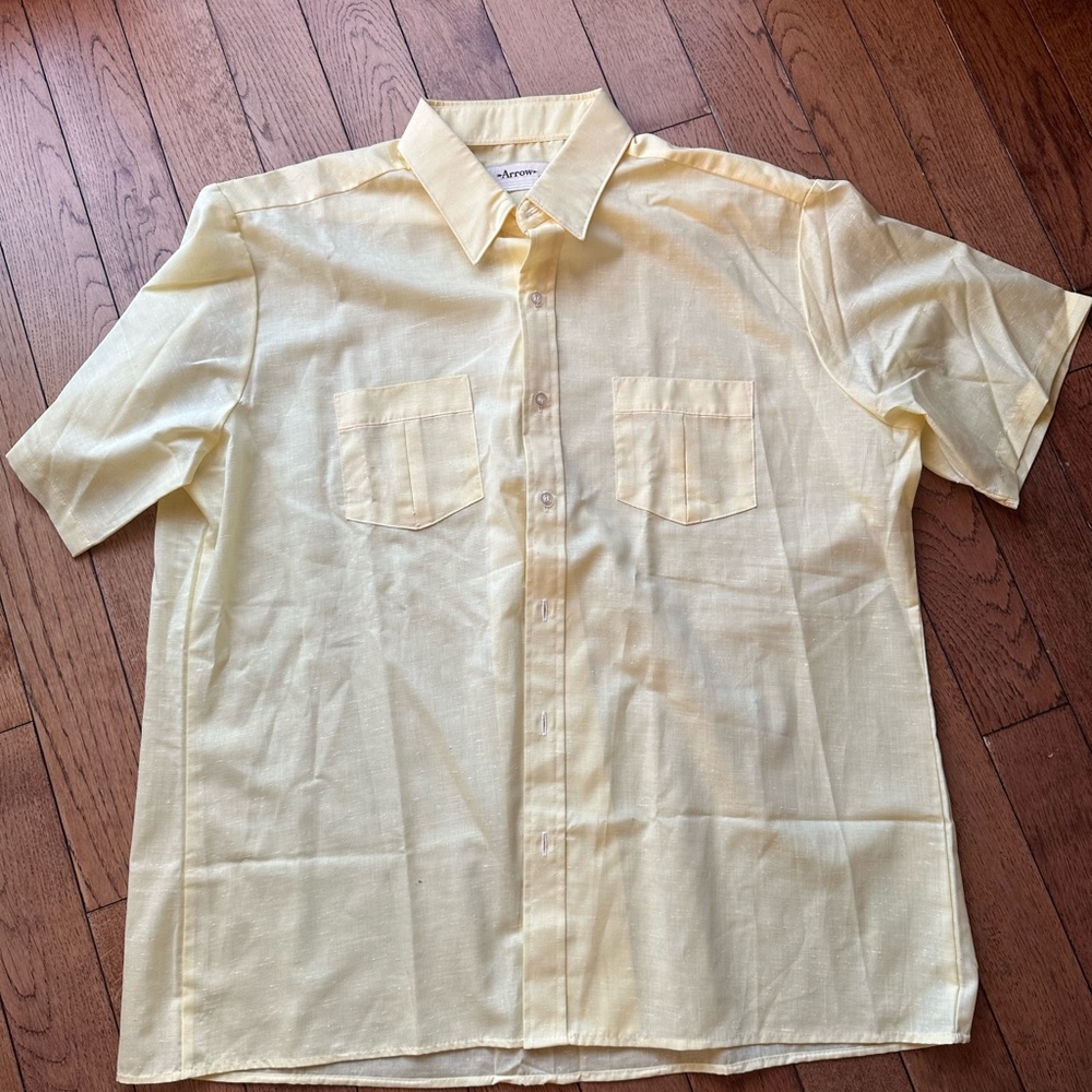 Men's Arrow yellow Short Sleeve Shirt